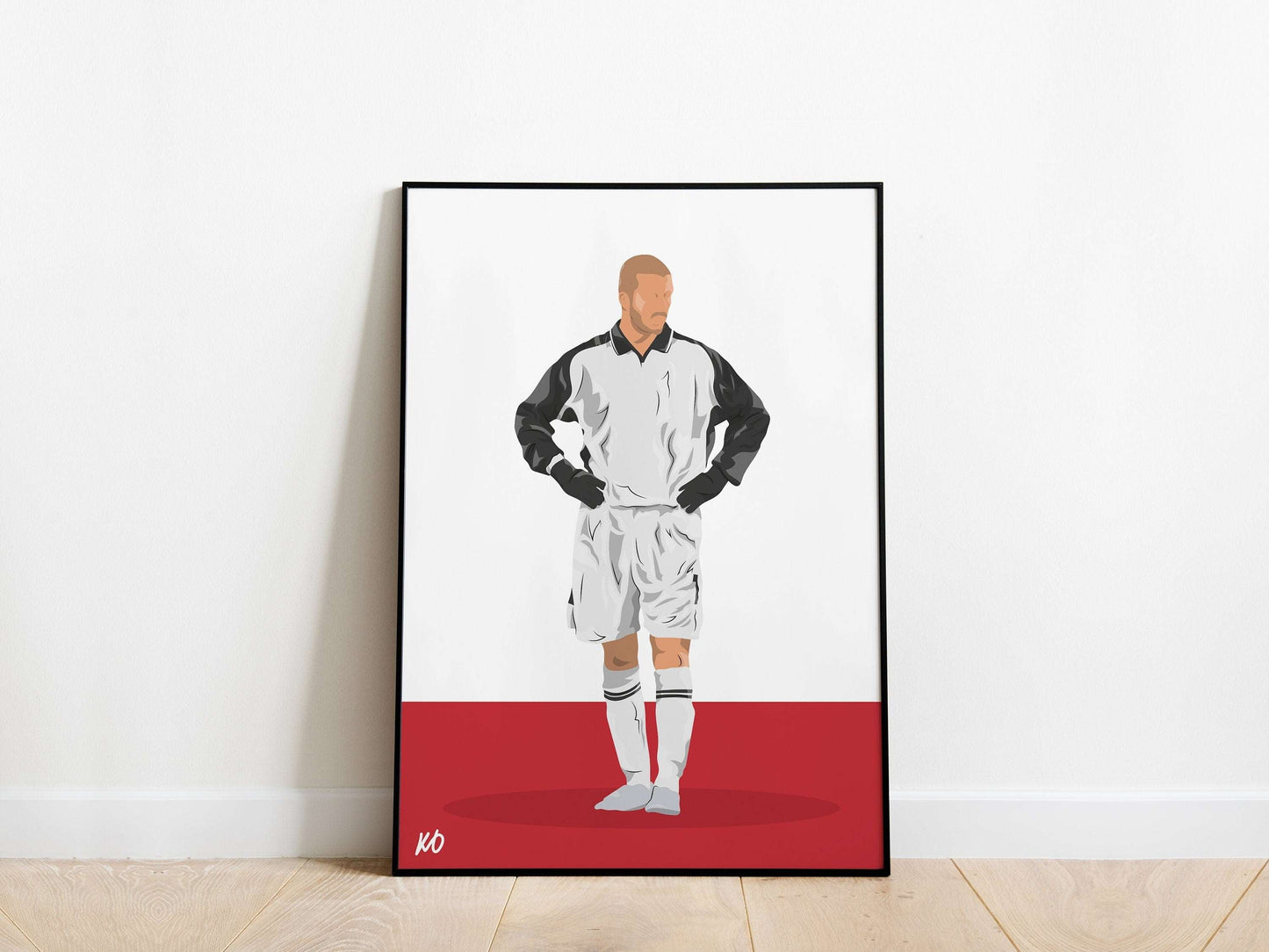 David Beckham Manchester United Poster - KDDesigns6