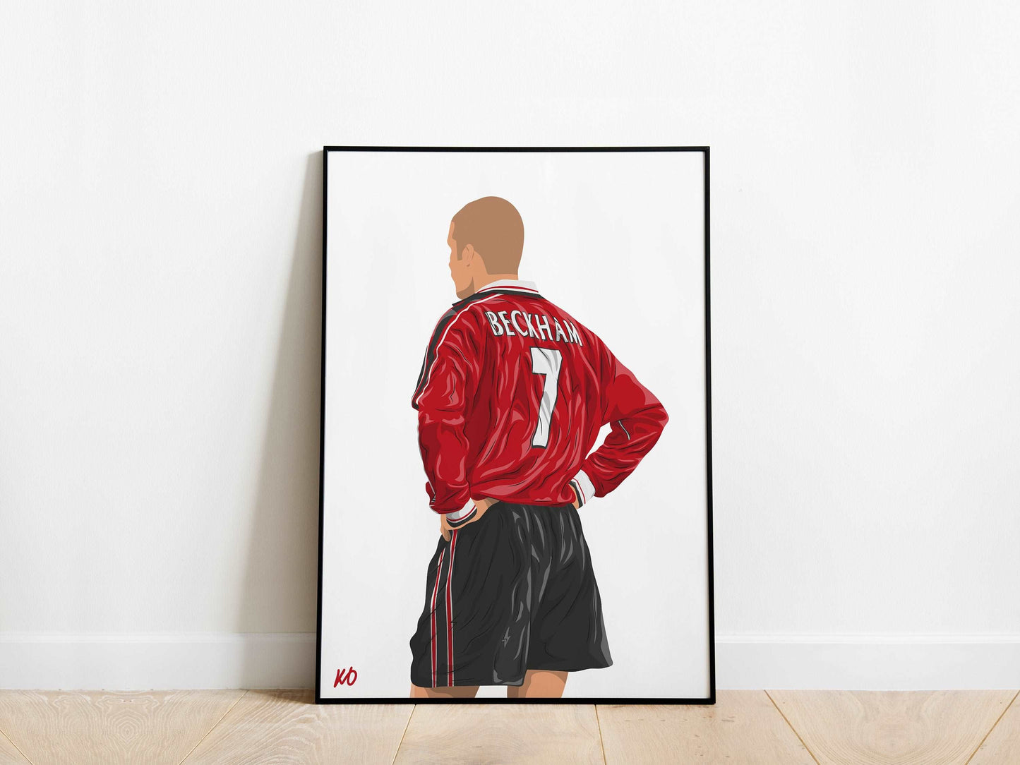 David Beckham Manchester United Poster - KDDesigns6