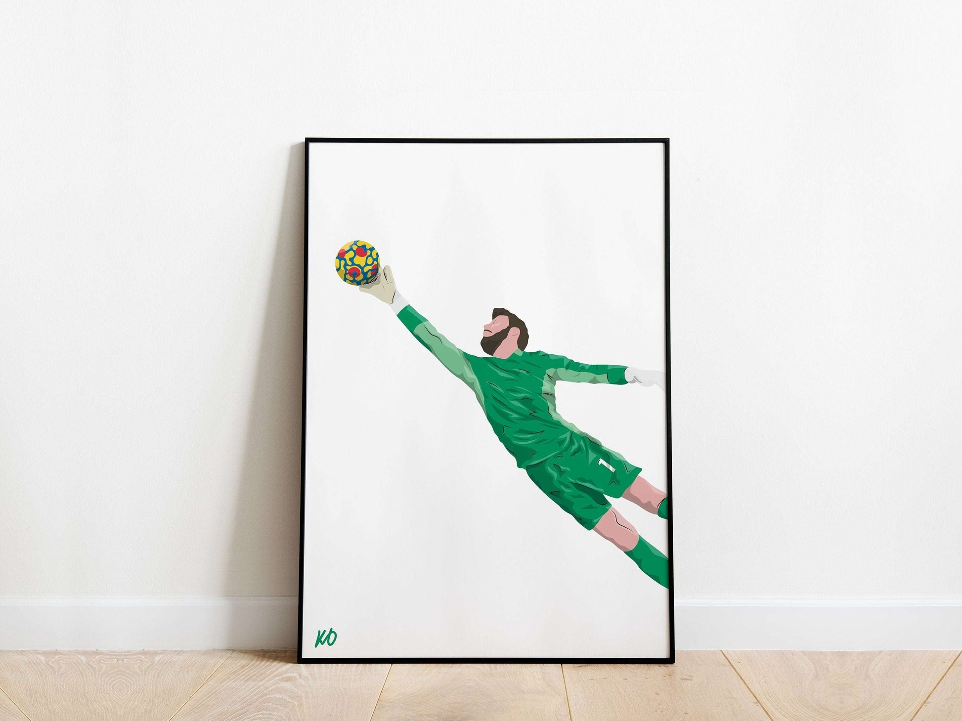 David De Gea Green Kit Manchester United Poster - KDDesigns6