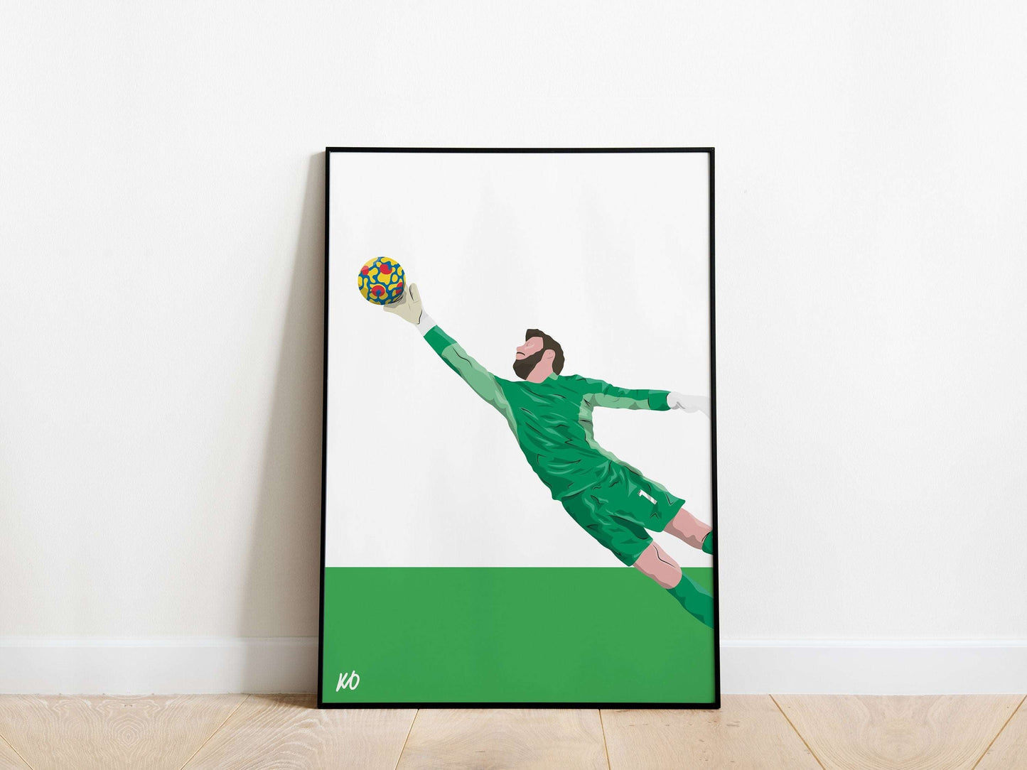 David De Gea Green Kit Manchester United Poster - KDDesigns6