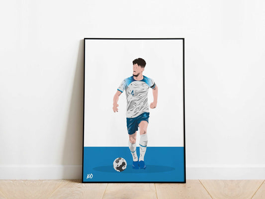 Declan Rice England Poster - KDDesigns6
