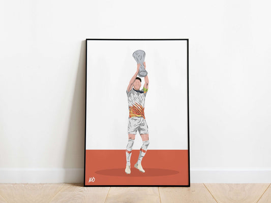 Declan Rice Conference League West Ham United Poster - KDDesigns6