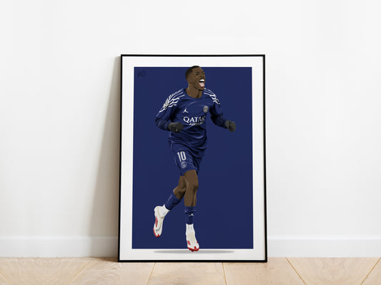 Ousmane Dembele PSG Poster - KDDesigns6