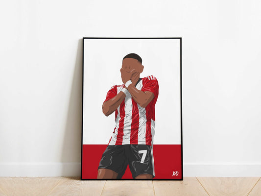 Demetri Mitchell FA Cup Goal Exeter City Poster - KDDesigns6