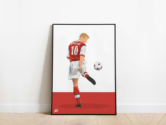 Dennis Bergkamp Arsenal Poster - KDDesigns6