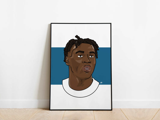 Destiny Udogie Portrait Tottenham Hotspur Poster - KDDesigns6