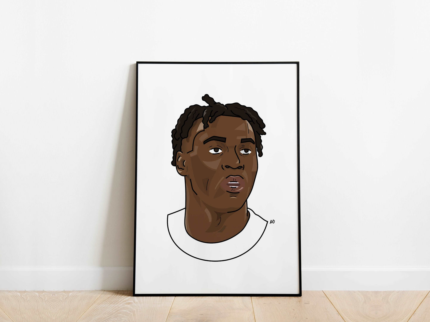 Destiny Udogie Portrait Tottenham Hotspur Poster - KDDesigns6