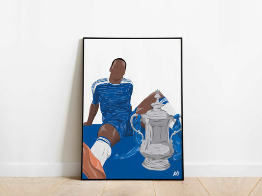 Didier Drogba FA Cup Chelsea Poster - KDDesigns6