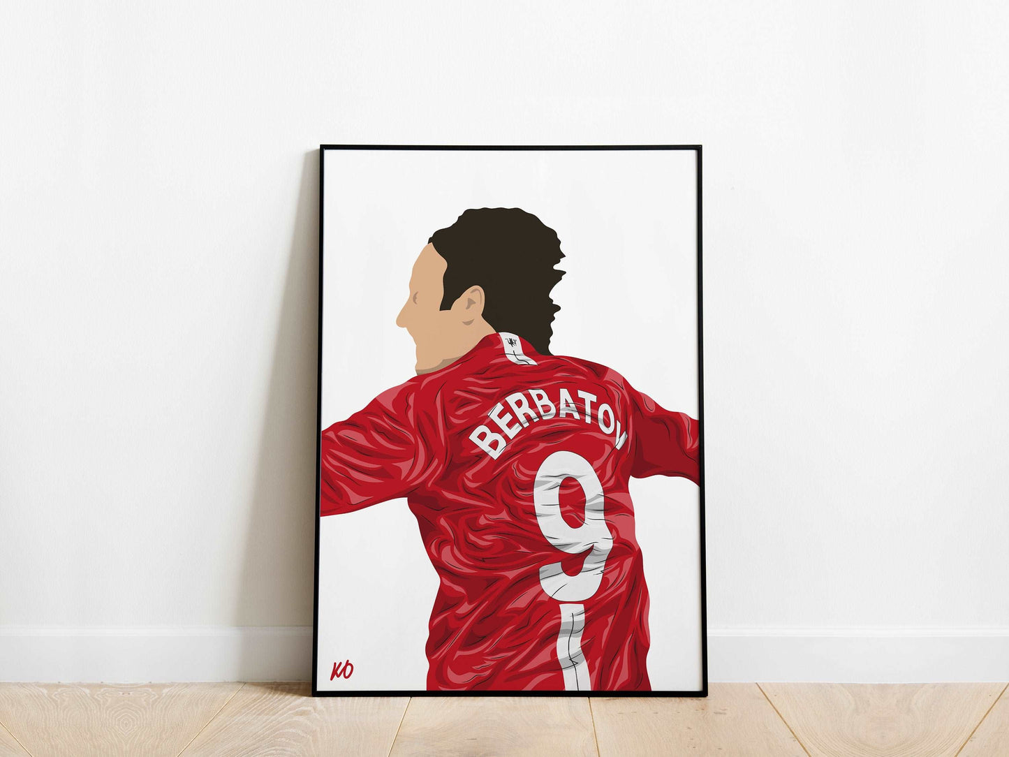 Dimitar Berbatov Manchester United Poster - KDDesigns6