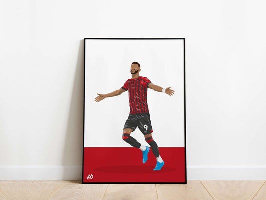 Dominic Solanke 21/22 AFC Bournemouth Poster - KDDesigns6