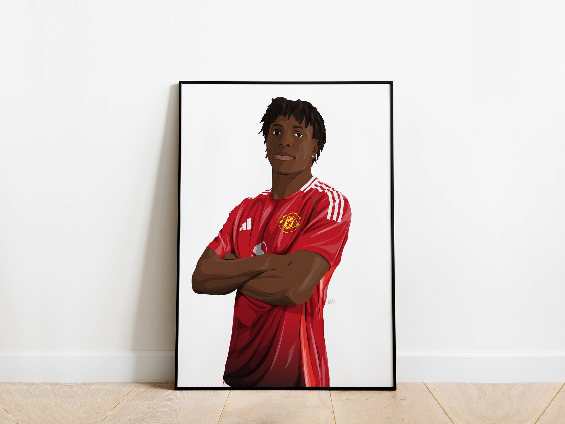 Patrick Dorgu Manchester United Poster - KDDesigns6