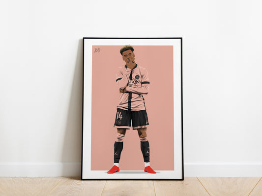 Desire Doue Celebration PSG Poster - KDDesigns6