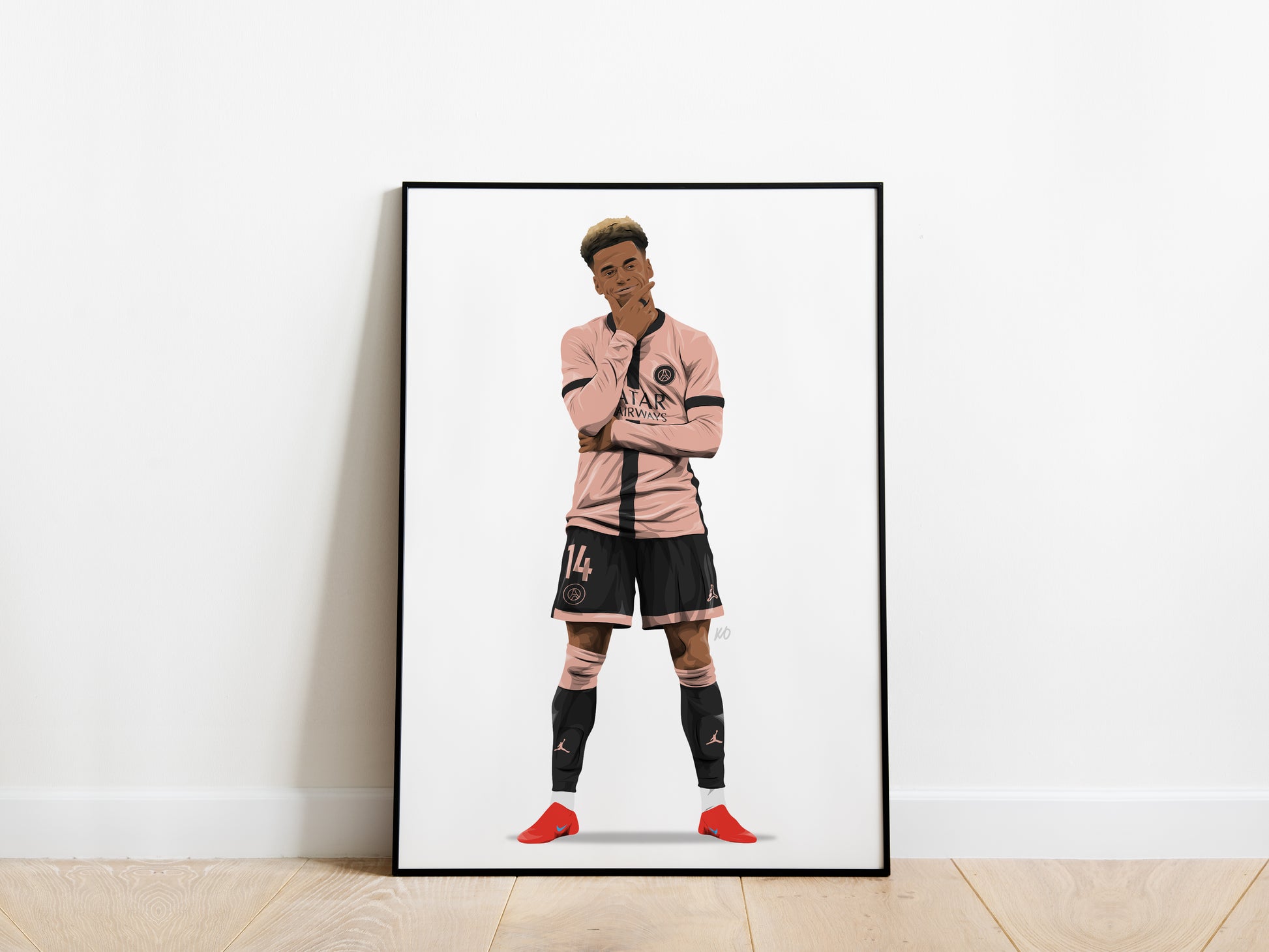 Desire Doue Celebration PSG Poster - KDDesigns6