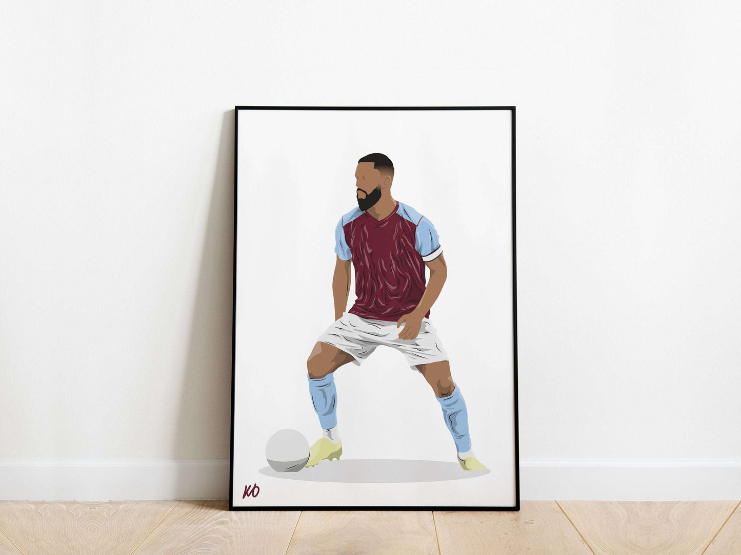 Douglas Luiz Aston Villa Poster - KDDesigns6