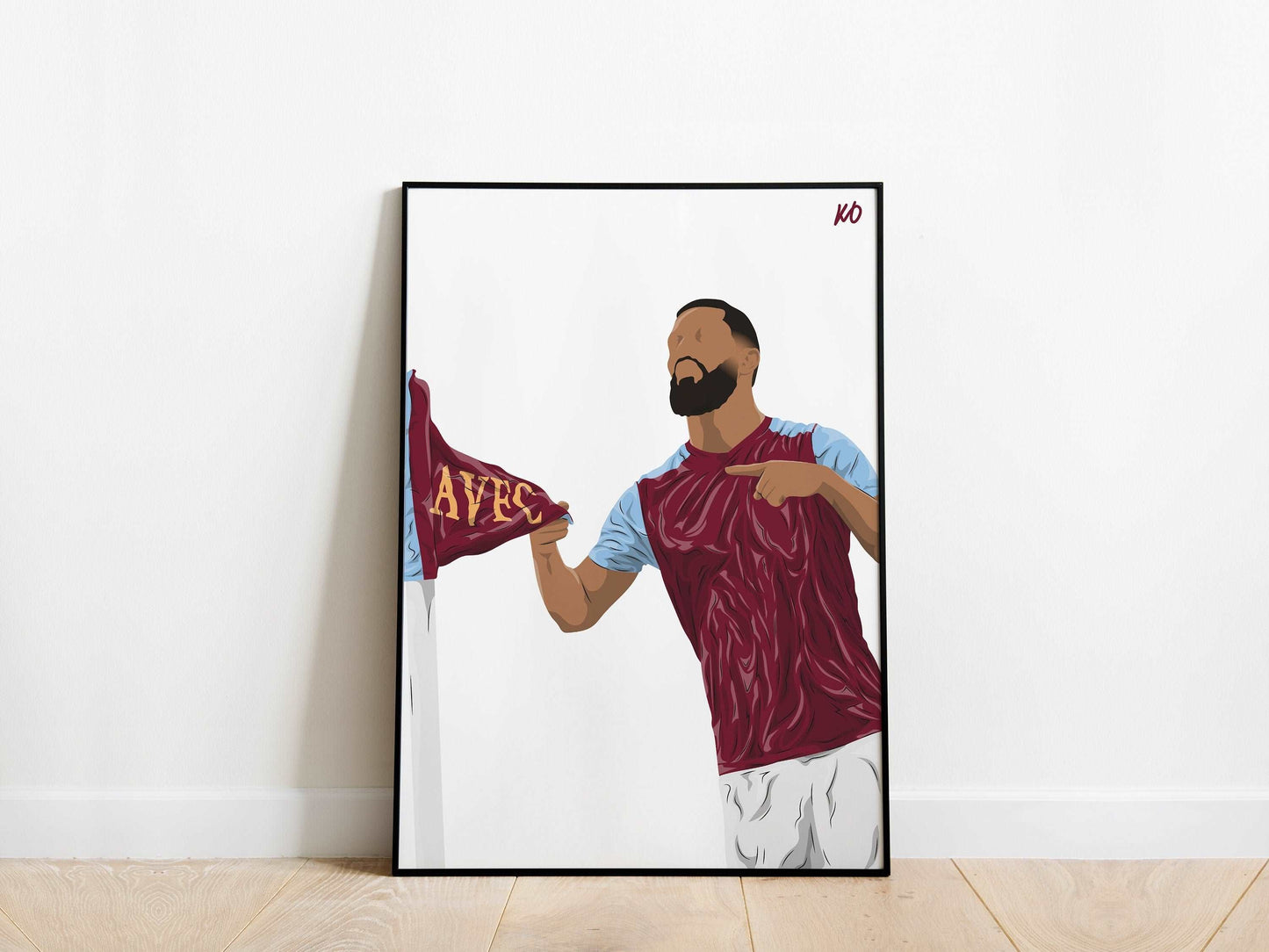 Douglas Luiz Aston Villa Poster - KDDesigns6