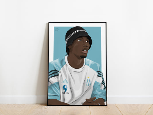 Didier Drogba Olympique Marseille Poster - KDDesigns6