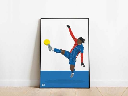 Eberechi Eze Goal Crystal Palace Poster - KDDesigns6
