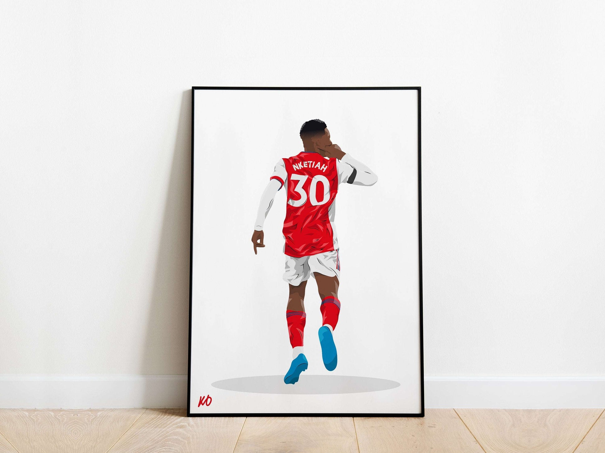 Eddie Nketiah 21/22 Arsenal Poster - KDDesigns6