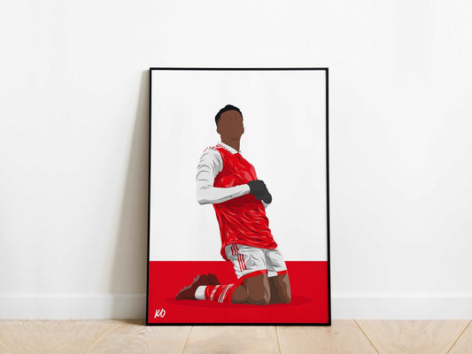 Eddie Nketiah 22/23 Arsenal Poster - KDDesigns6