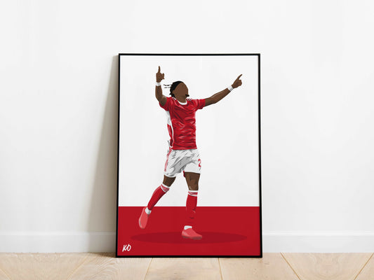 Anthony Elanga Nottingham Forest Poster - KDDesigns6