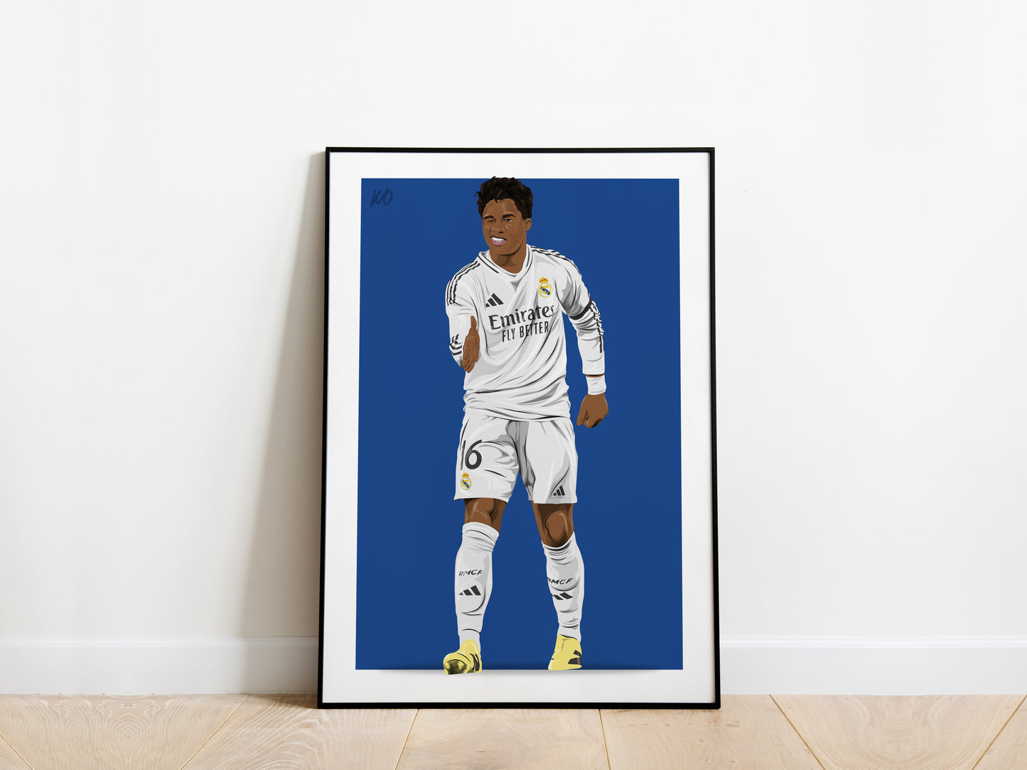 Endrick Handshake Celebration Real Madrid Poster