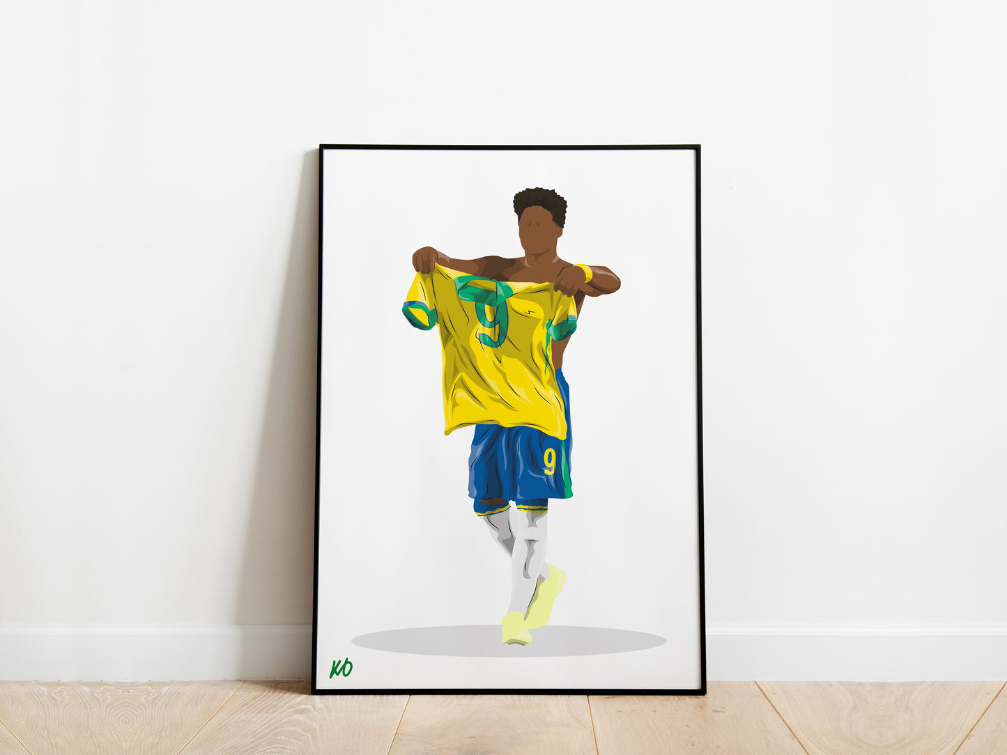 Endrick Celebration Brazil Poster - KDDesigns6
