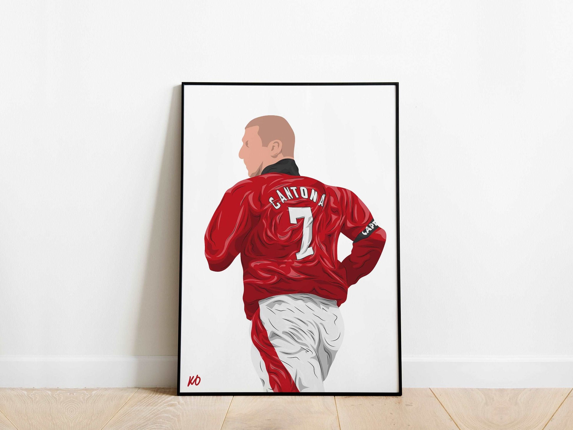 Eric Cantona Manchester United Poster - KDDesigns6