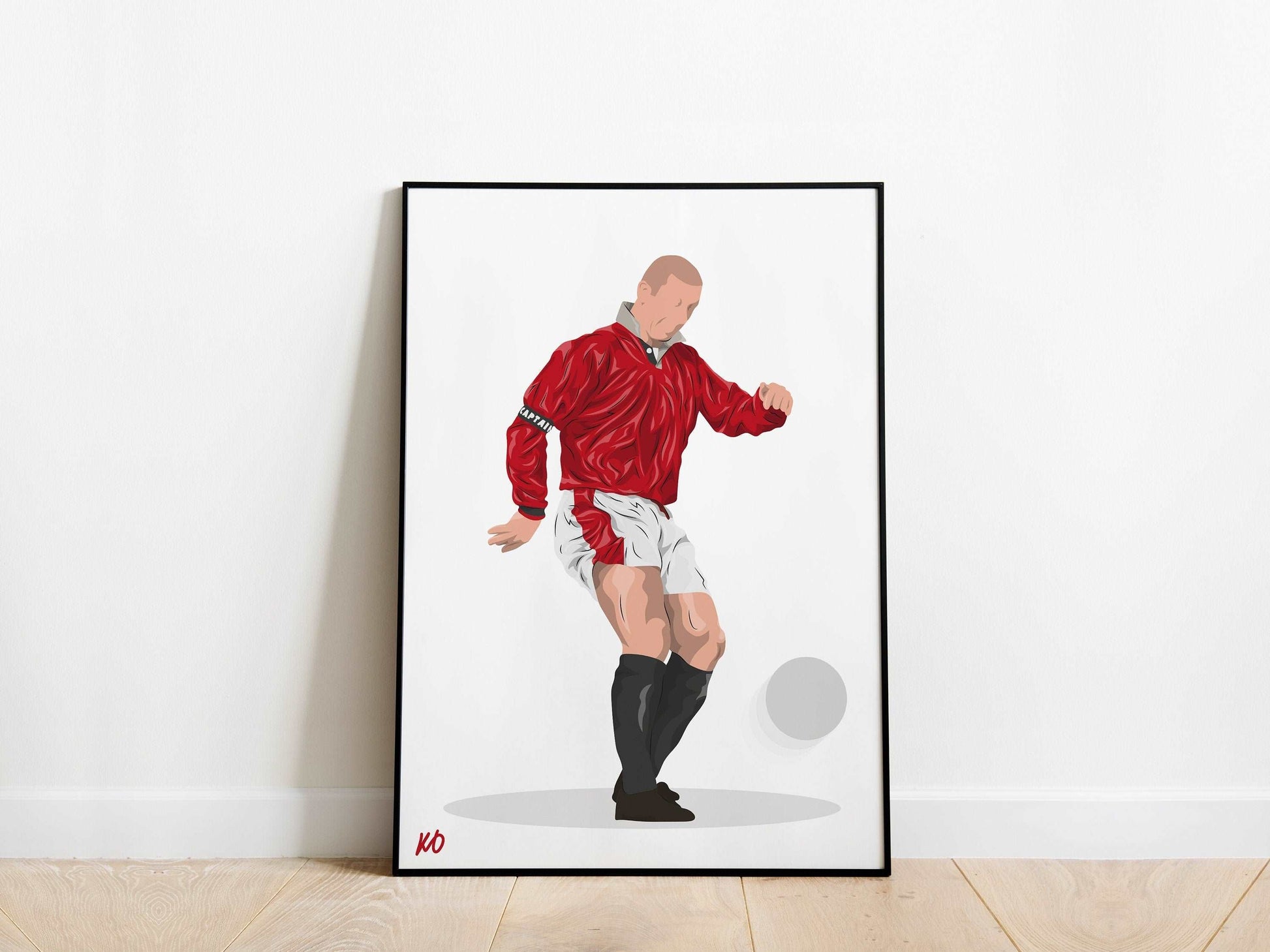 Eric Cantona Goal Manchester United Poster - KDDesigns6