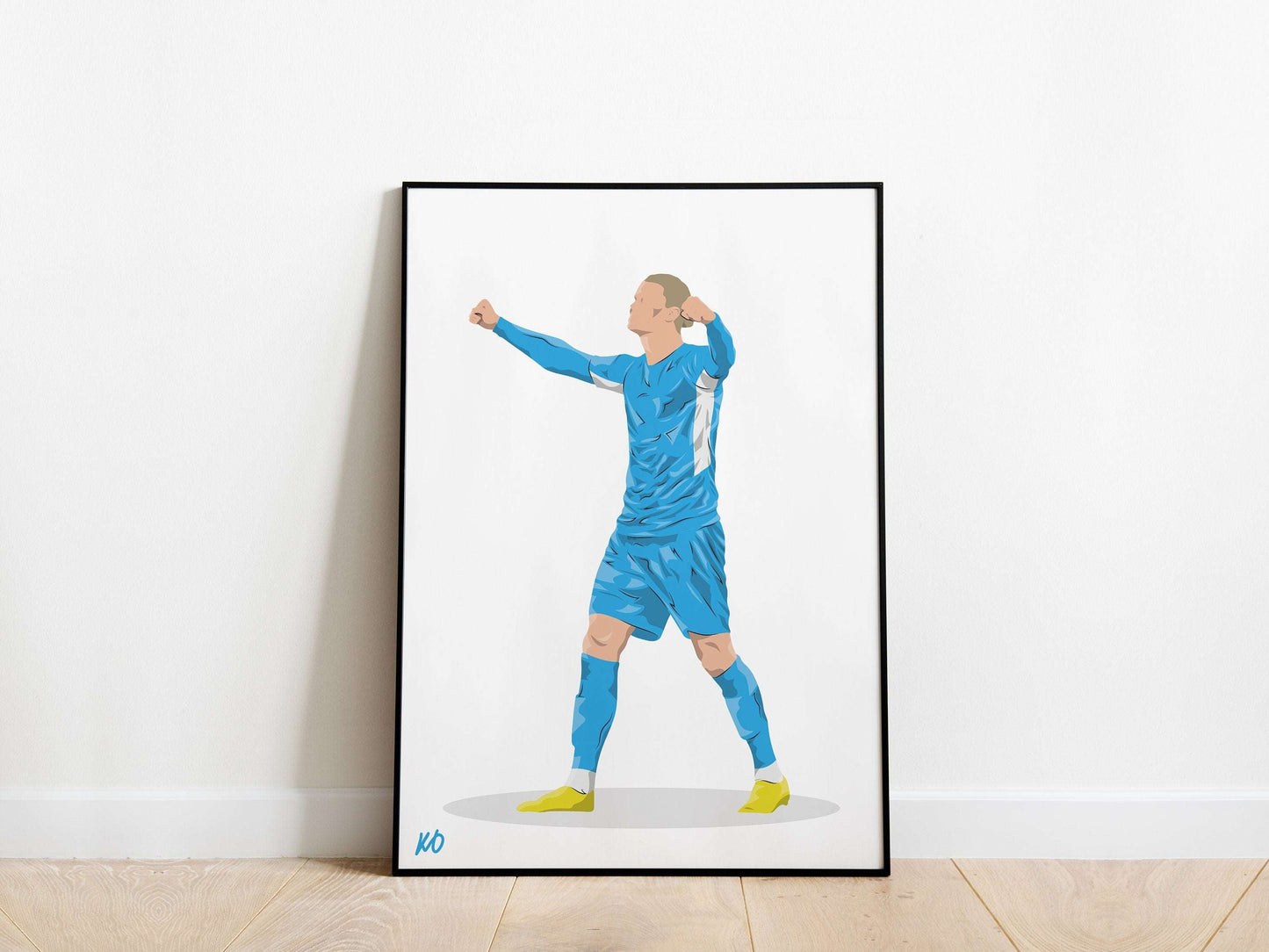 Erling Haaland Man City Poster - KDDesigns6