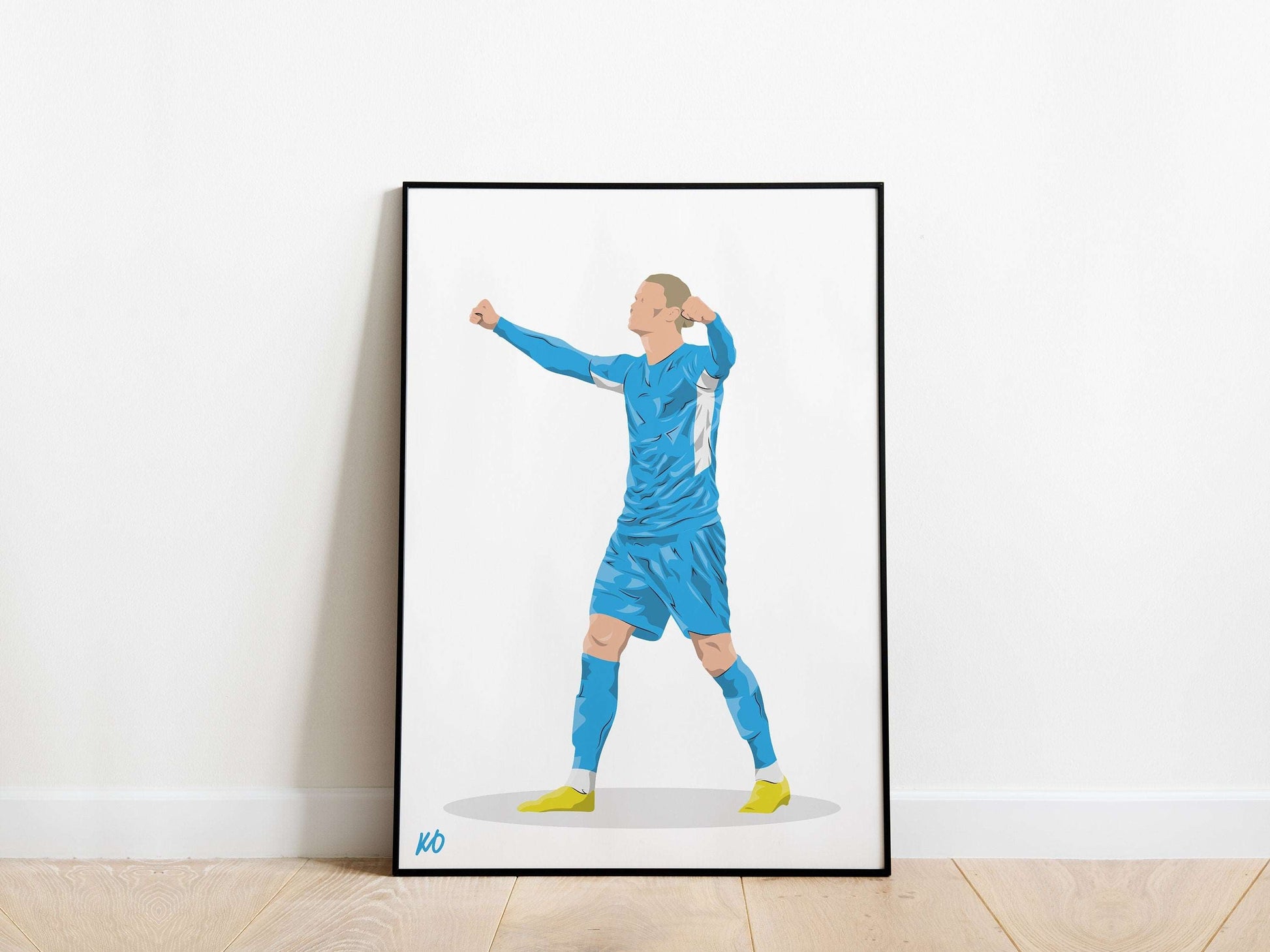 Erling Haaland 21/22 Man City Poster - KDDesigns6