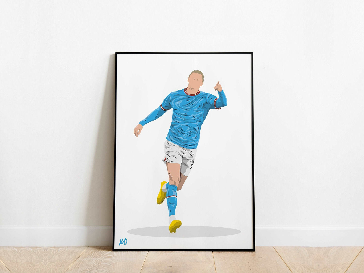 Erling Haaland Man City Poster - KDDesigns6