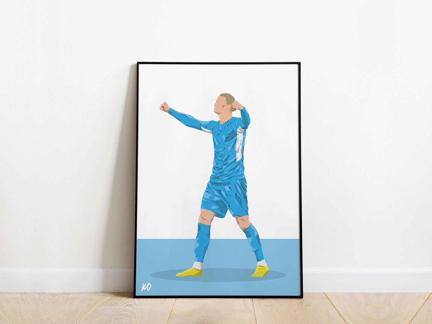 Erling Haaland Man City Poster - KDDesigns6