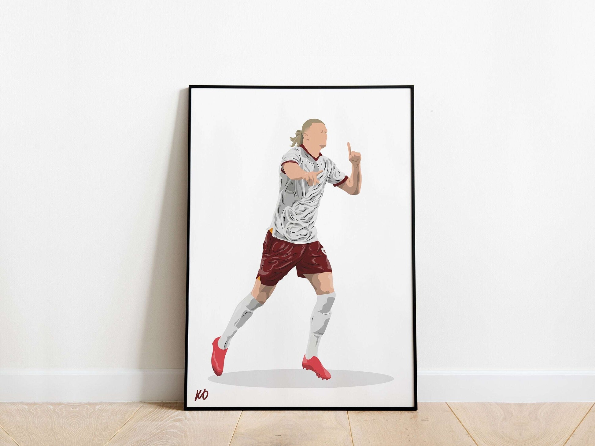 Erling Haaland Away Kit Man City Poster - KDDesigns6