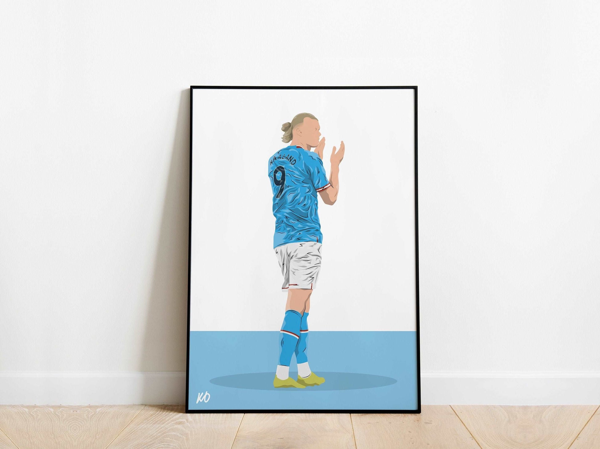 Erling Haaland 23/24 Man City Poster - KDDesigns6