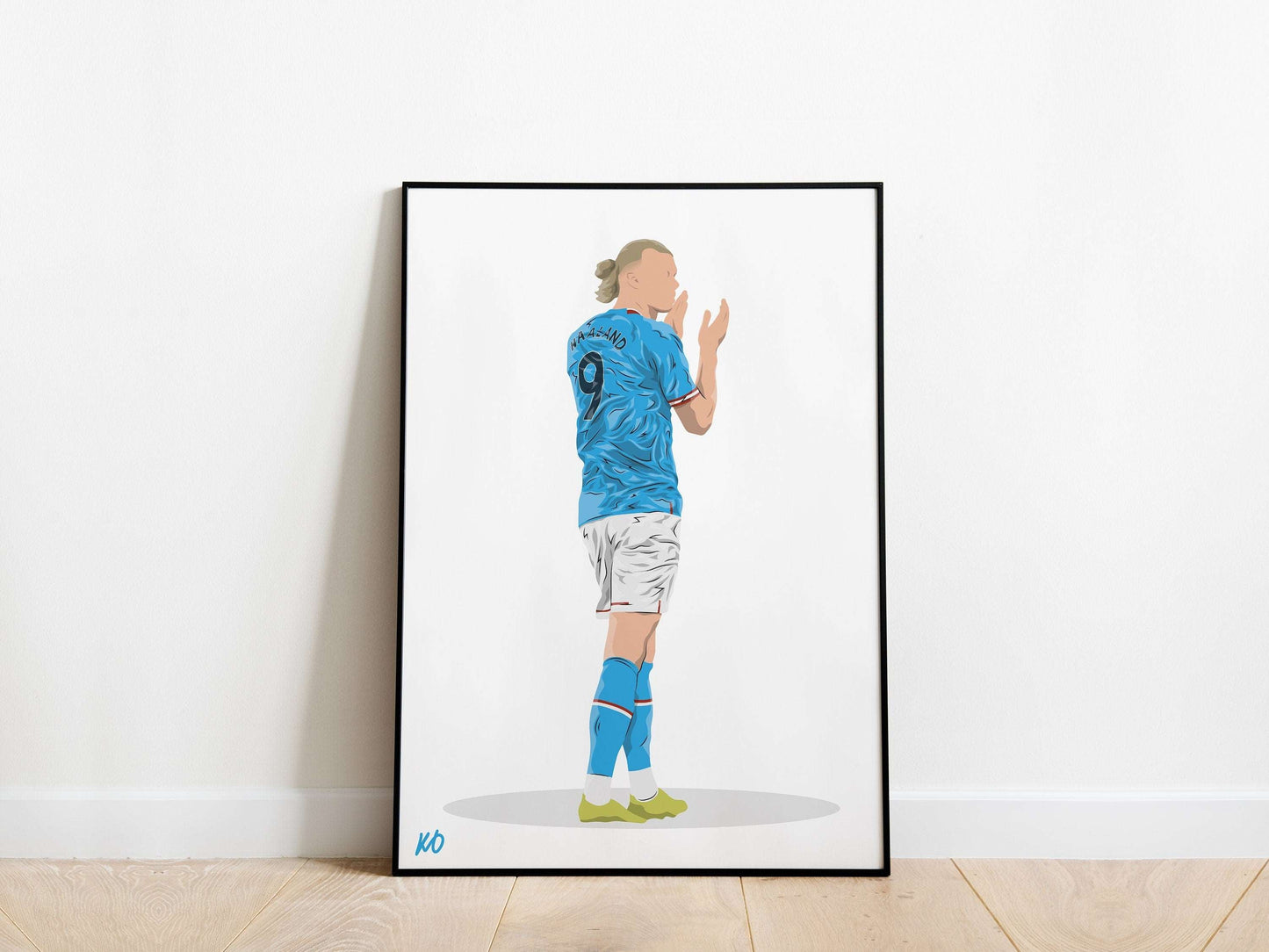 Erling Haaland 23/24 Man City Poster - KDDesigns6