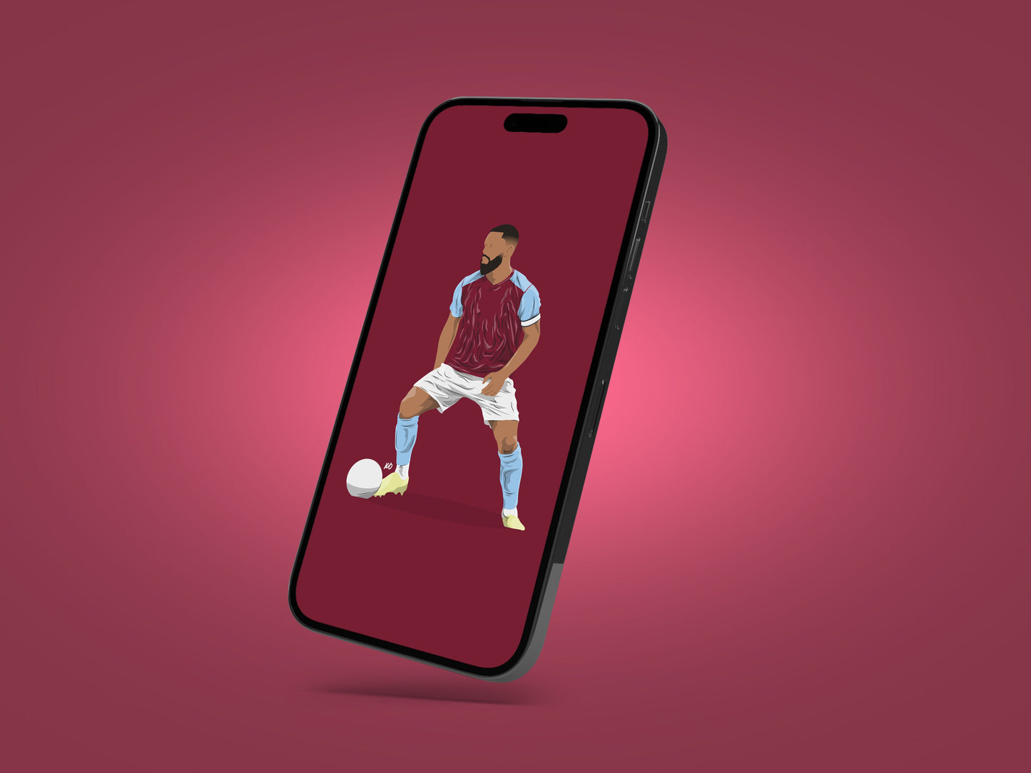 Douglas Luiz Aston Villa Wallpaper - KDDesigns6