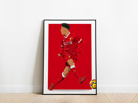 Roberto Firmino No Look Goal Liverpool Poster - KDDesigns6
