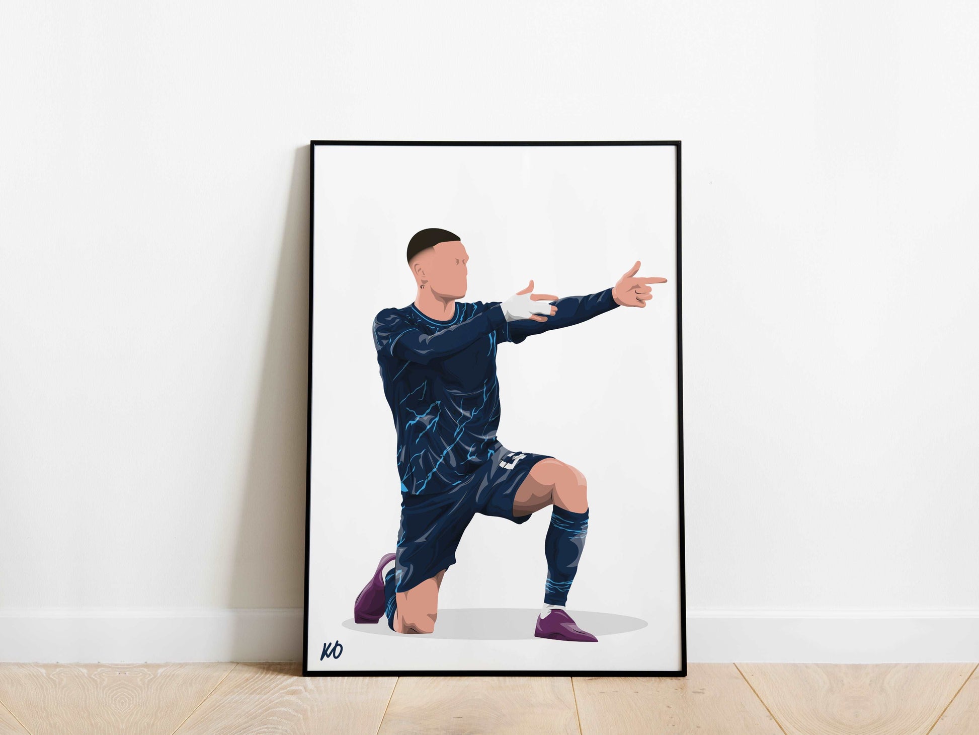 Phil Foden Celebration Man City Poster - KDDesigns6