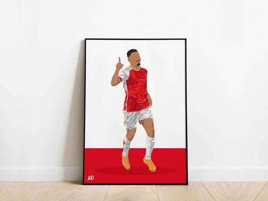 Gabriel Jesus 23/24 Arsenal Poster - KDDesigns6