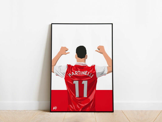 Gabriel Martinelli Home Kit Arsenal Poster - KDDesigns6