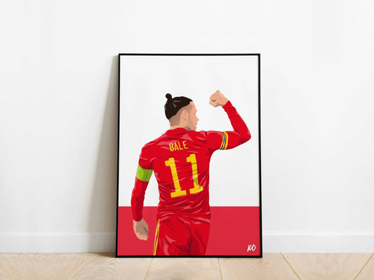Gareth Bale Wales Poster - KDDesigns6