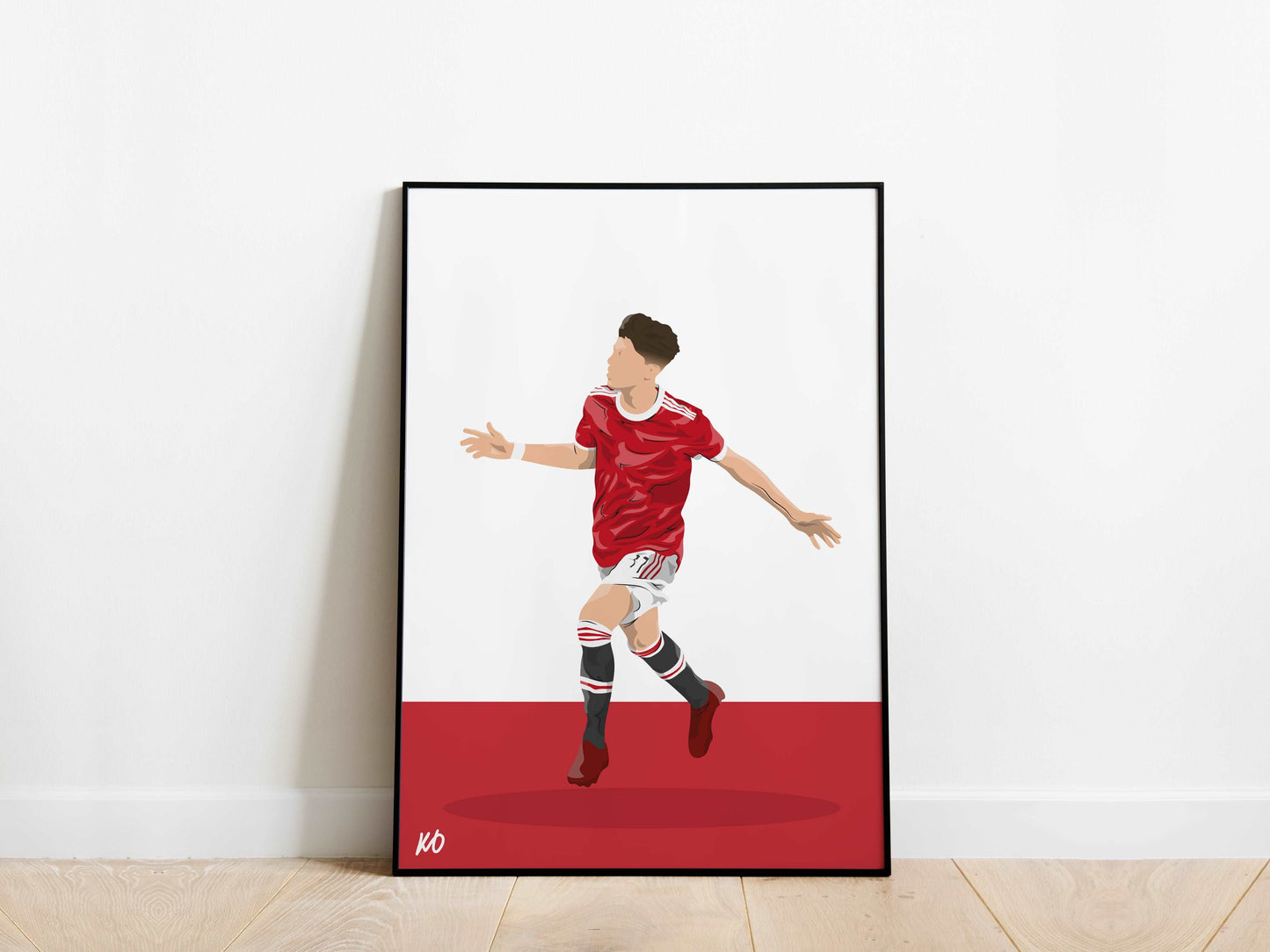 Alejandro Garnacho FA Youth Cup Manchester United Poster - KDDesigns6