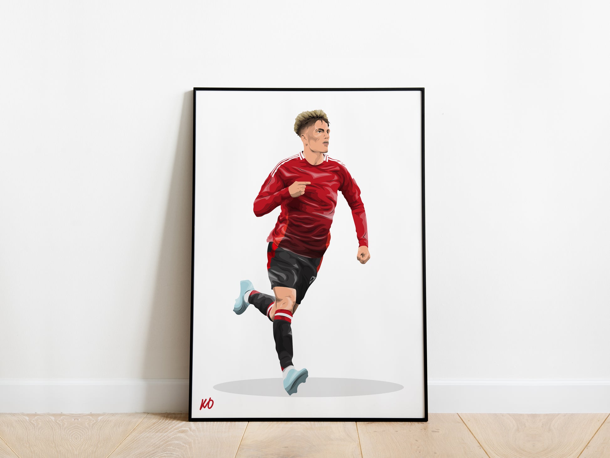 Alejandro Garnacho Community Shield Manchester United Poster - KDDesigns6
