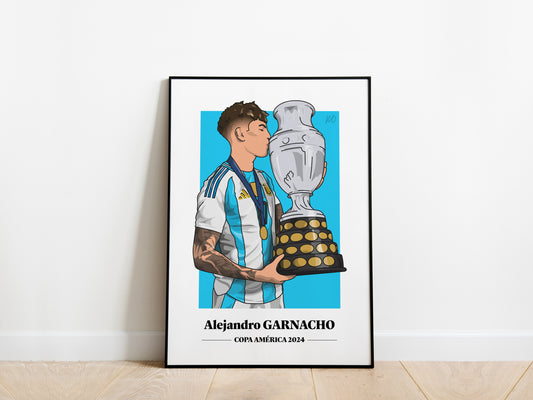 Alejandro Garnacho Copa America Argentina Poster - KDDesigns6