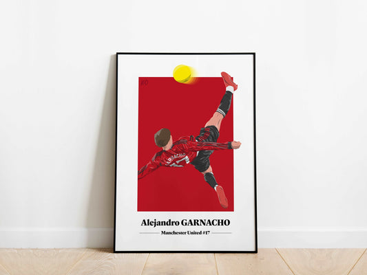 Alejandro Garnacho Manchester United Poster - KDDesigns6
