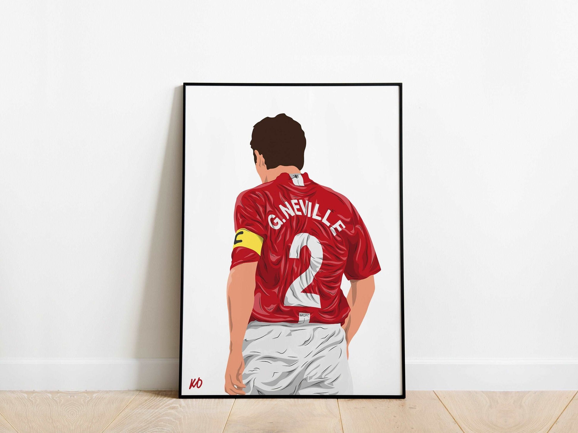 Gary Neville Manchester United Poster - KDDesigns6