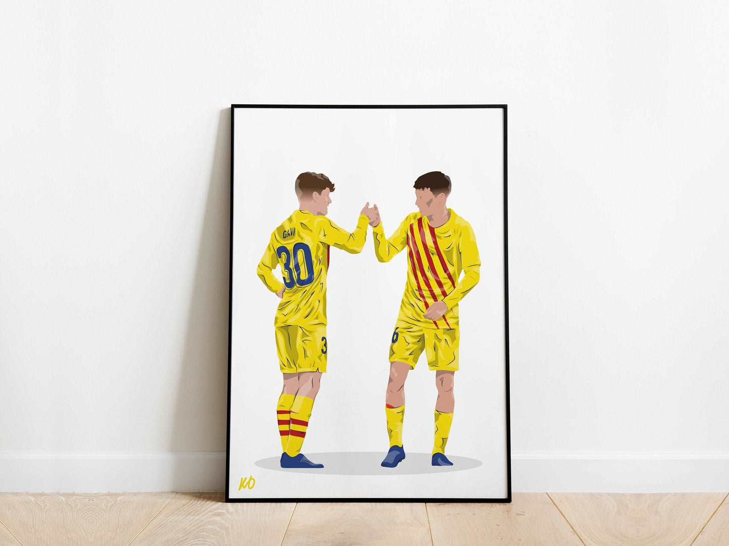 Gavi, Pedri Barcelona Poster - KDDesigns6