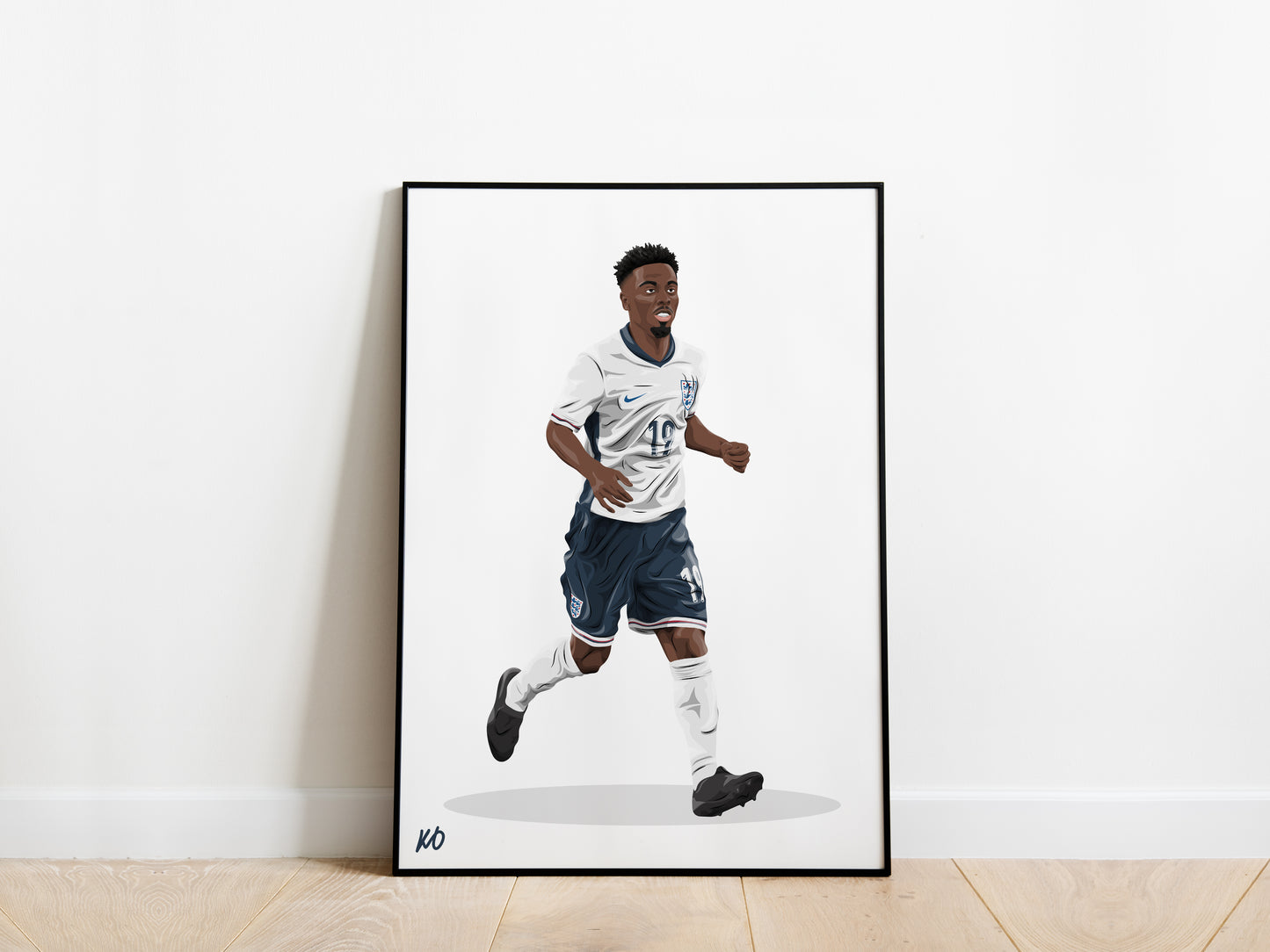 Angel Gomes Debut England Poster - KDDesigns6