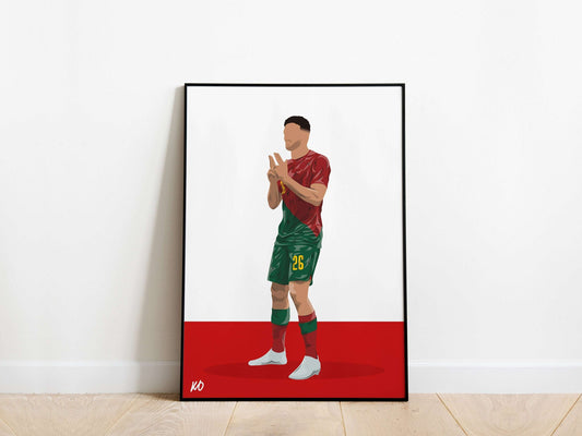 Goncalo Ramos Portugal Poster - KDDesigns6