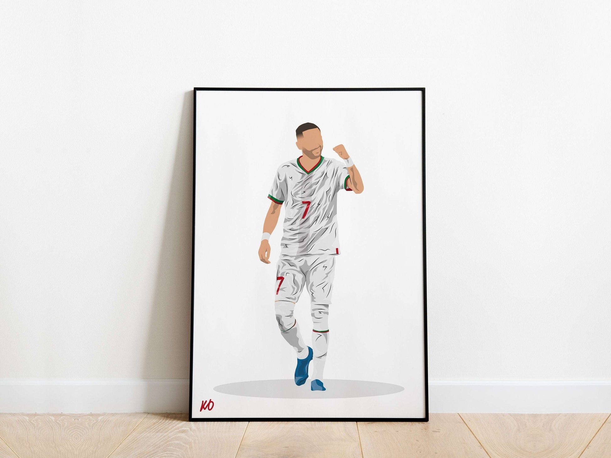Hakim Ziyech Morocco Poster - KDDesigns6